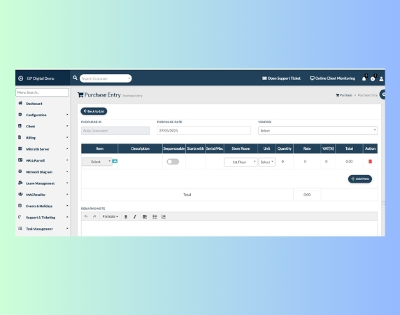 Purchase Management